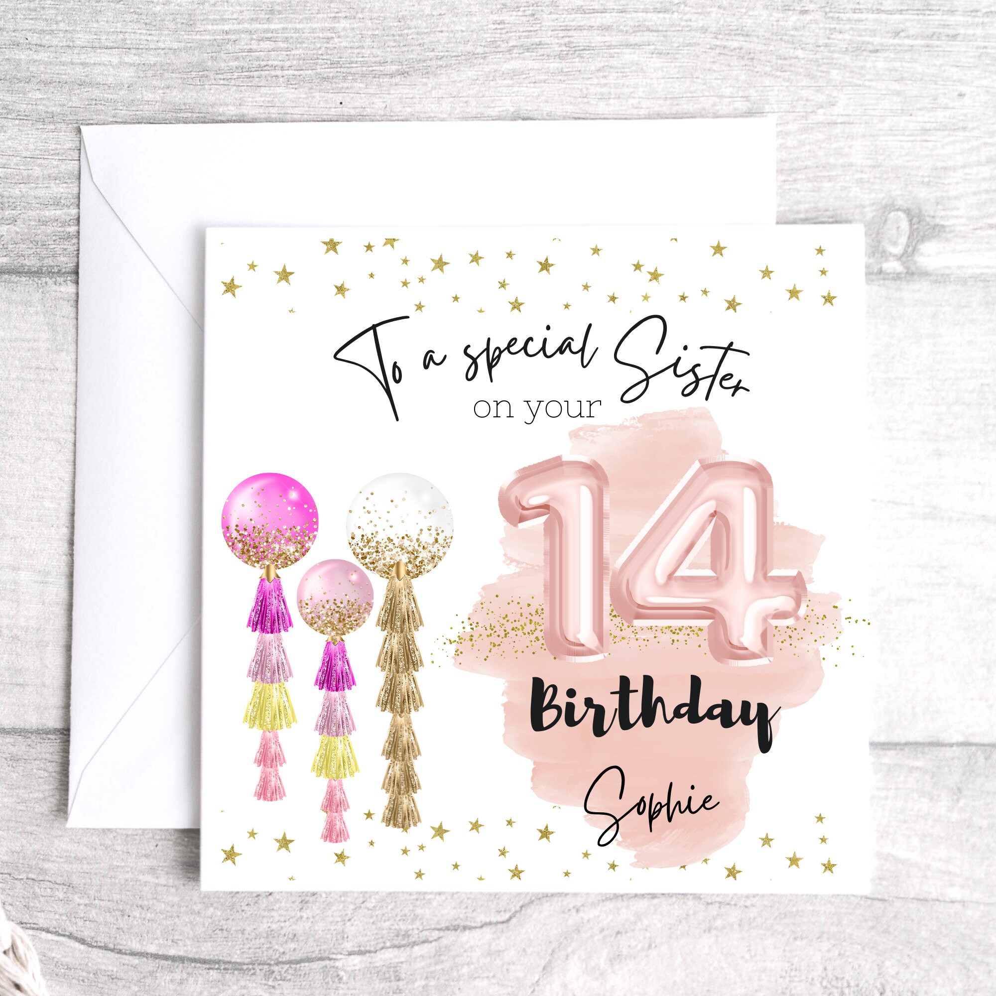 14 Today Happy 14th Birthday Pop Up Greeting Card – Love Kate's - View #3