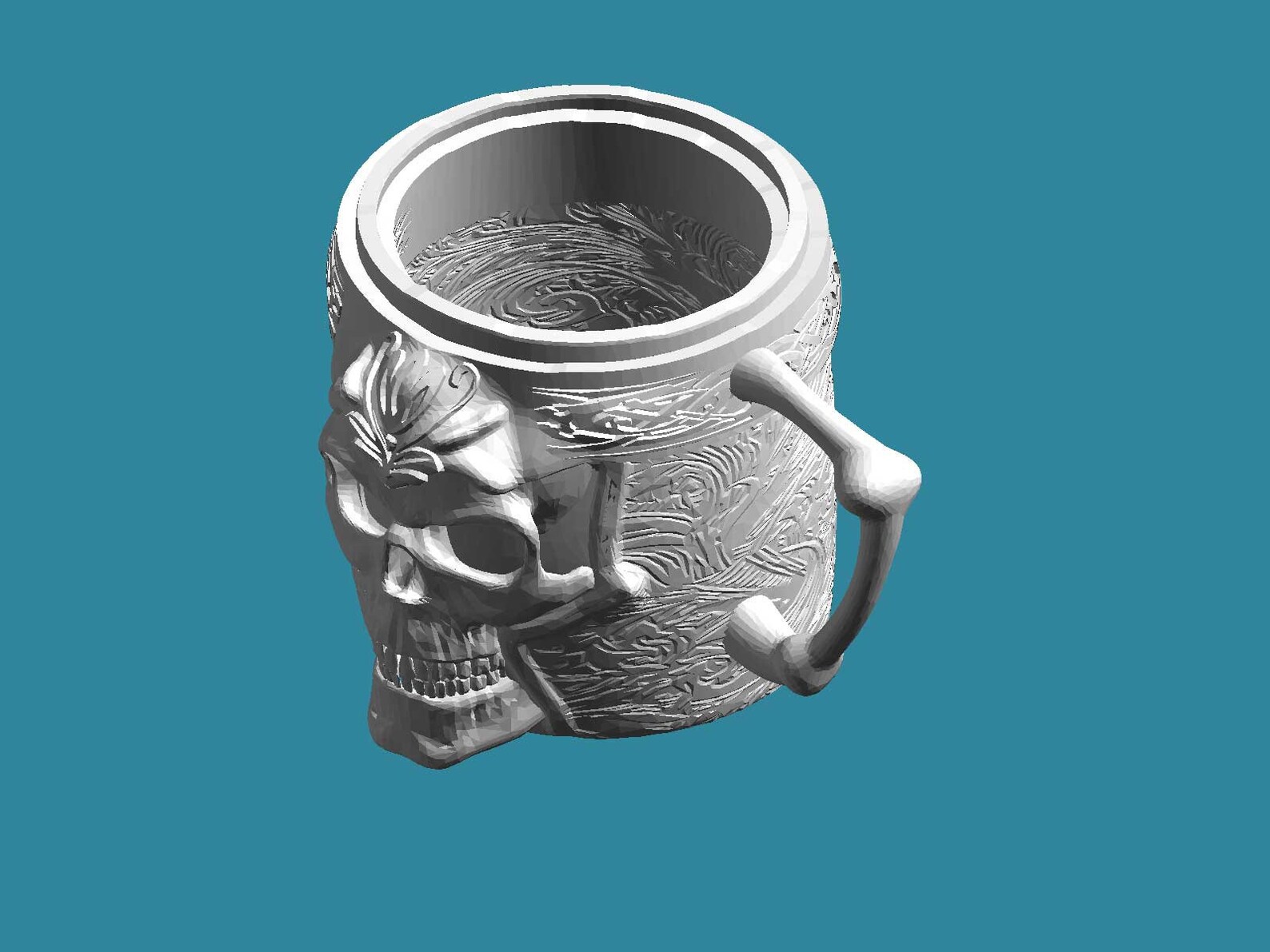 Skull cup 3d printing | Etsy