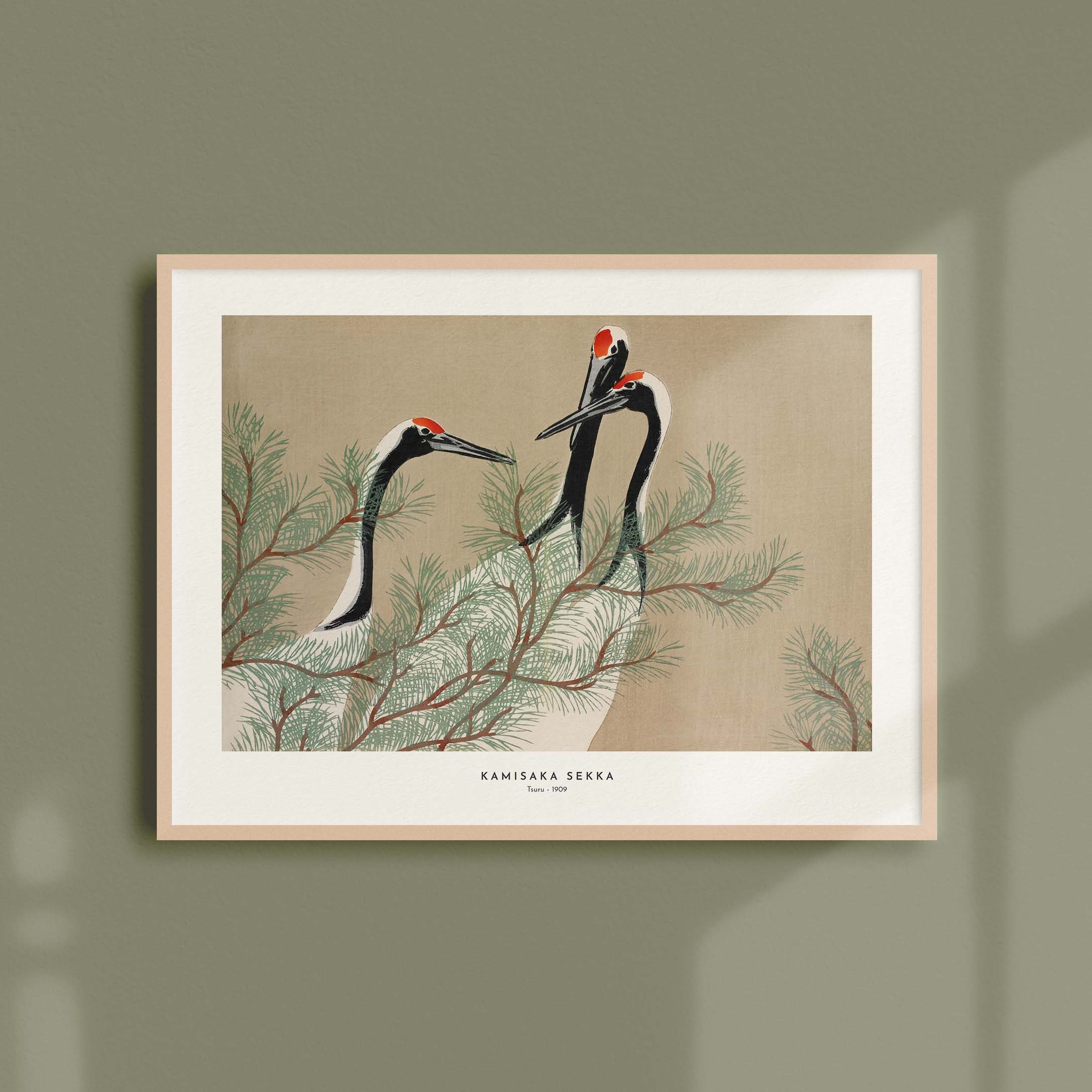 Estampe Japonaise de Kamisaka Sekka - Tsuru