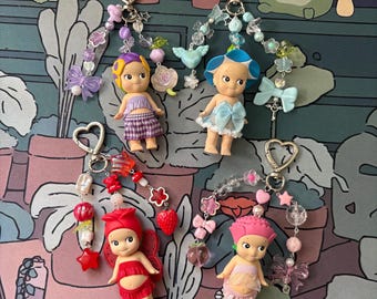 Authentic Flower Sonny Angel Keychains Bag Charms