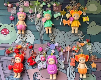 Authentic Pumpkin Patch Halloween Sonny Angel Keychains Bag Charms