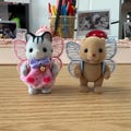 Calico Standing Baby Butterfly Wings | Baby Fairy Wings