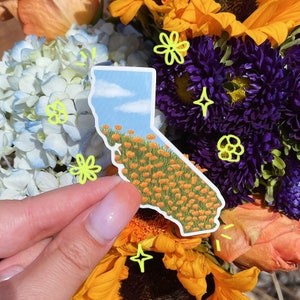 Golden California Sticker