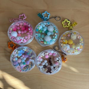 Calico Clear Bag Keychain | Clear Pouch Display Keychain