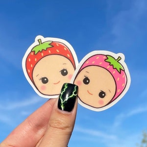 Strawberry Angel Baby Stickers