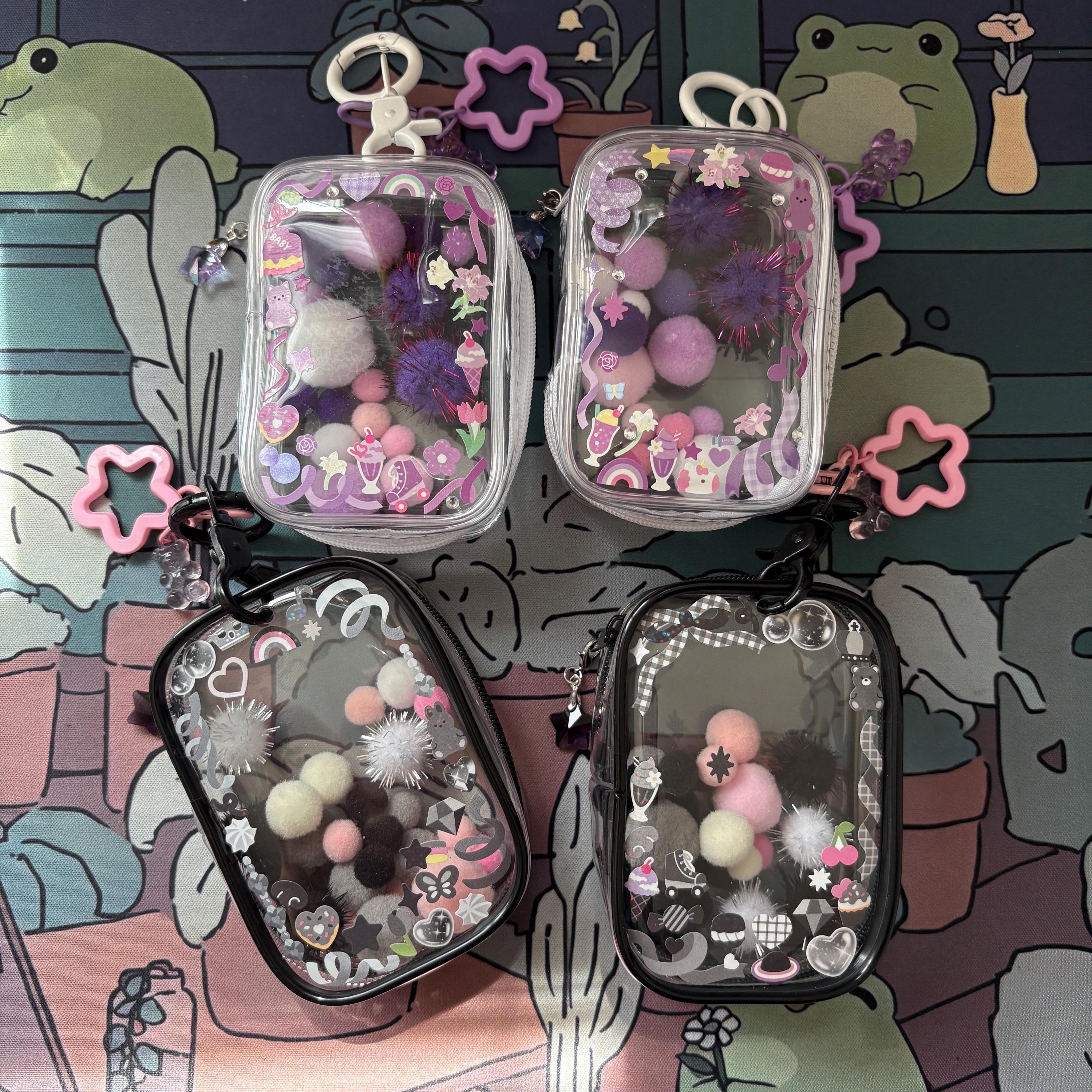 Clear Box Keychain Sonny Angel Clear Bag Keychain | Clear Pouch Display Keychain - Etsy