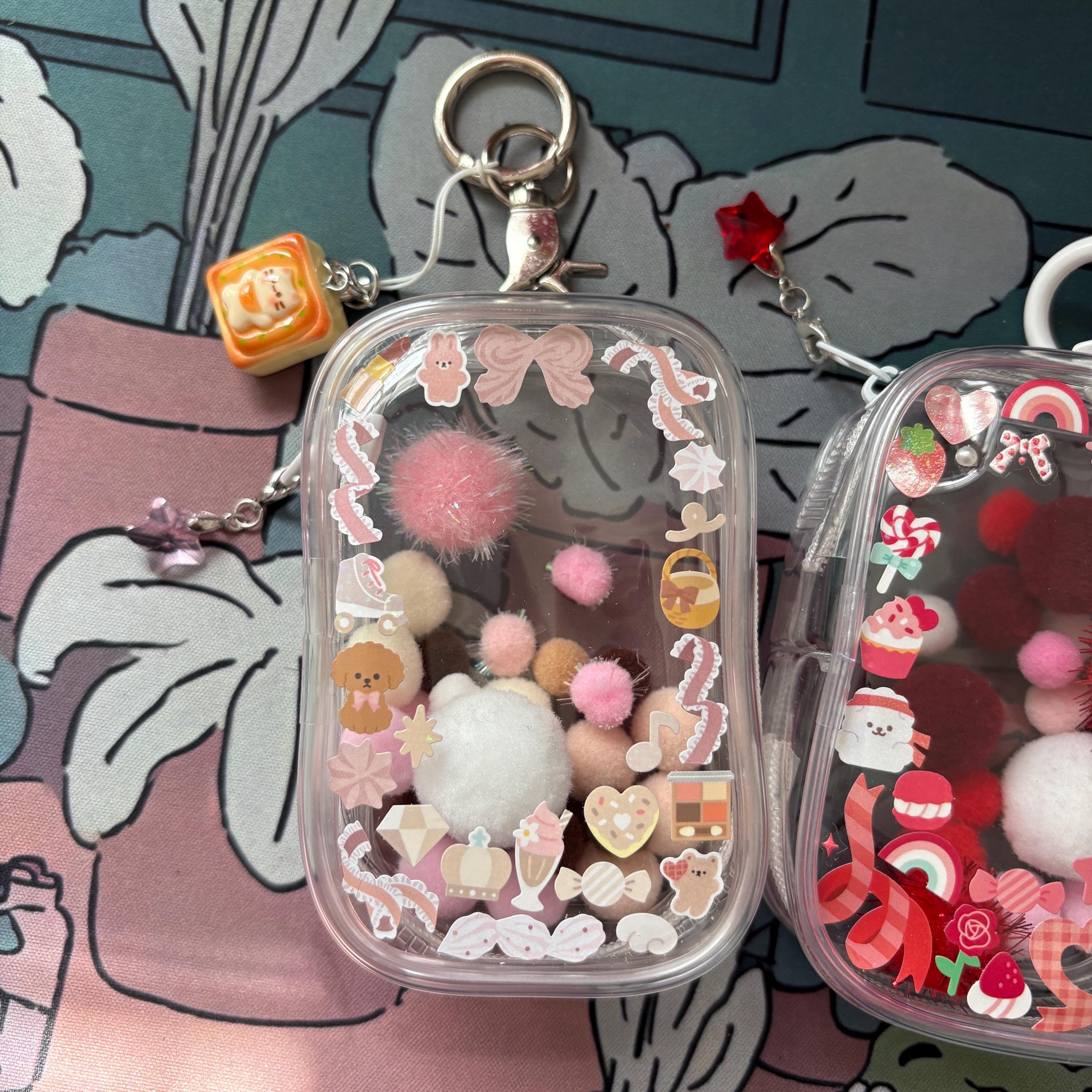 Clear Box Keychain Sonny Angel Clear Bag Keychain | Clear Pouch Display Keychain - Etsy