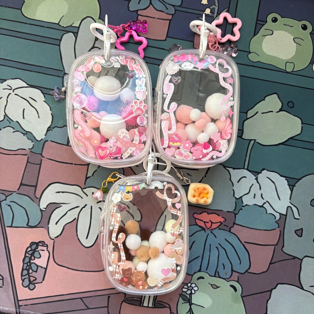 Clear Box Keychain Sonny Angel Clear Bag Keychain | Clear Pouch Display Keychain - Etsy