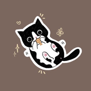 Gimme Chimken Tuxedo Cat Sticker