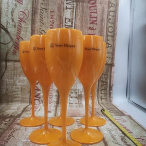 6 acrylic glasses VEUVE CLICQUOT