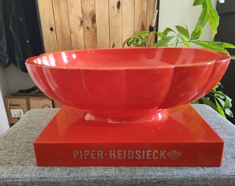 Espléndida cubitera de plástico para champán francés PIPER HEIDSIECK/cubeta doble magnum, diseño Jaime, portón trasero