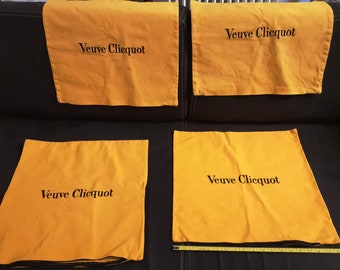 4 VEUVE CLICQUOT Champagne orange Cushion Covers