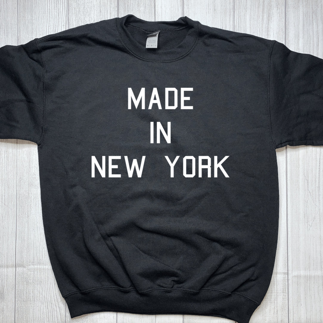 Made in New York Unisex Sweatshirt Multiple Colors Etsy