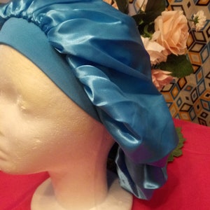 Satin Cap, Satin Sleep Bonnet, Satin Hood, Sleep Hood, Night Cap image 9