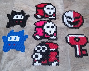 Handmade Pixel Art Fuse Beads And Jewelry By Pixelforestgames