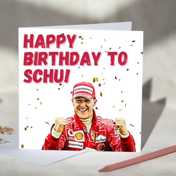 Joyeux Anniversaire A Schu Michael Schumacher F1 Formula One Etsy France