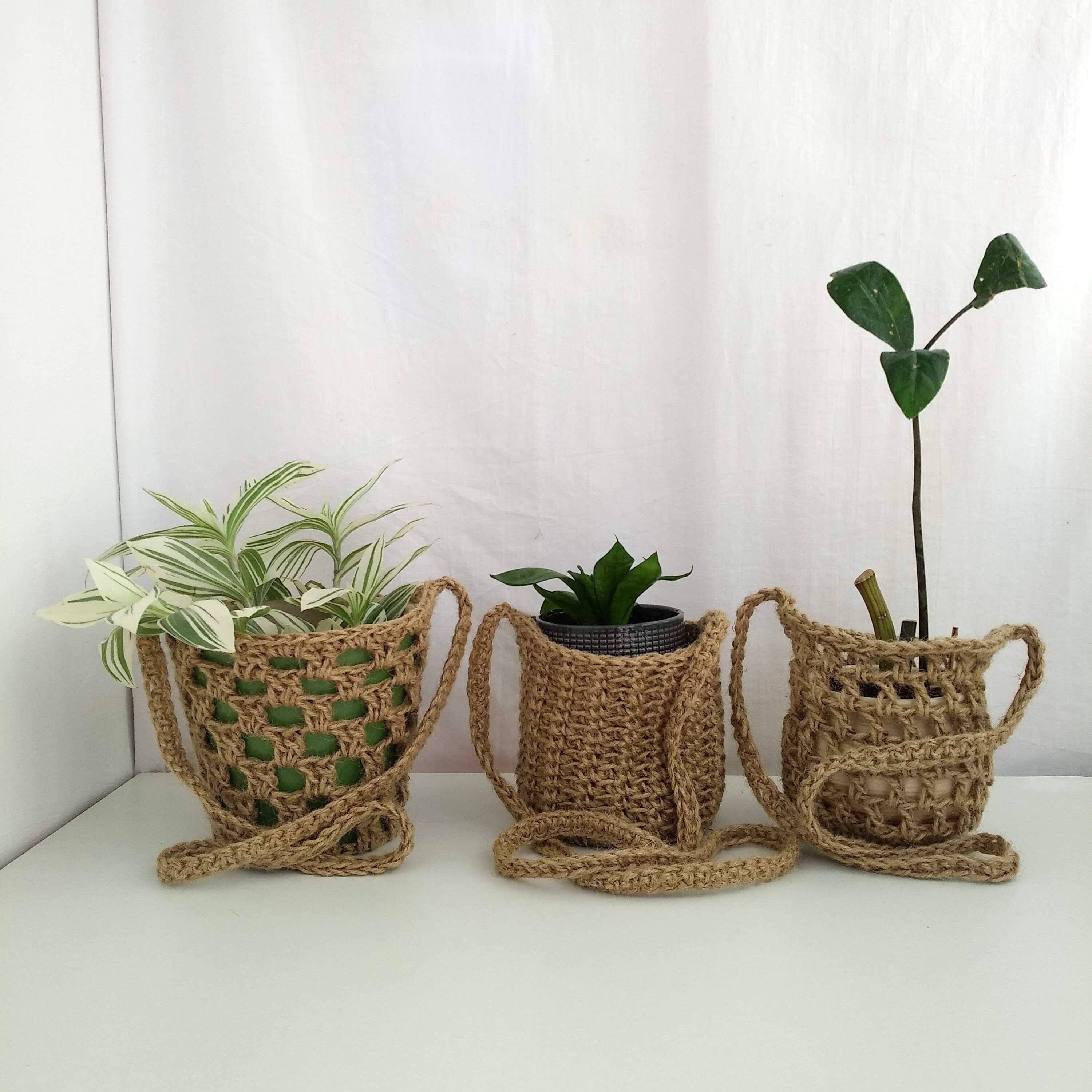 Natural hanging basket Indoor hanging basket Plant hanging Etsy