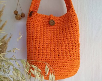 bright orange purse