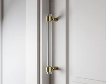 Doppelseitiger Acryl-Türgriff | Hochwertiger, moderner Türgriff aus Acryl, Premium-Türgriff aus Lucite | LyfeHardware