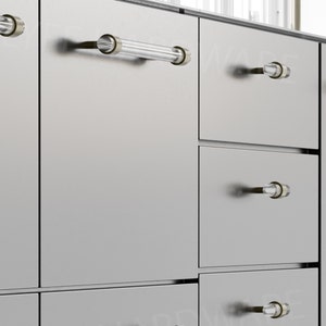 Acrylic Straight Drawer Pull | High-Quality Modern Handle, Sleek Lucite Pull, Contemporary Design | LyfeHardware