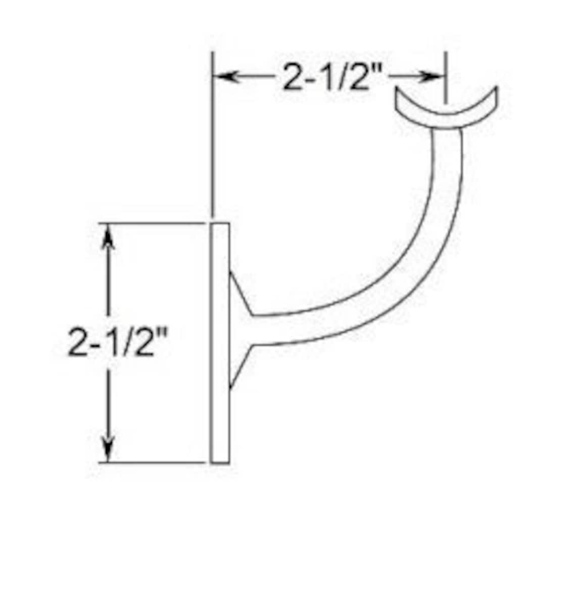 Custom Polished Brass Handrail Kit with Wall Return Etsy