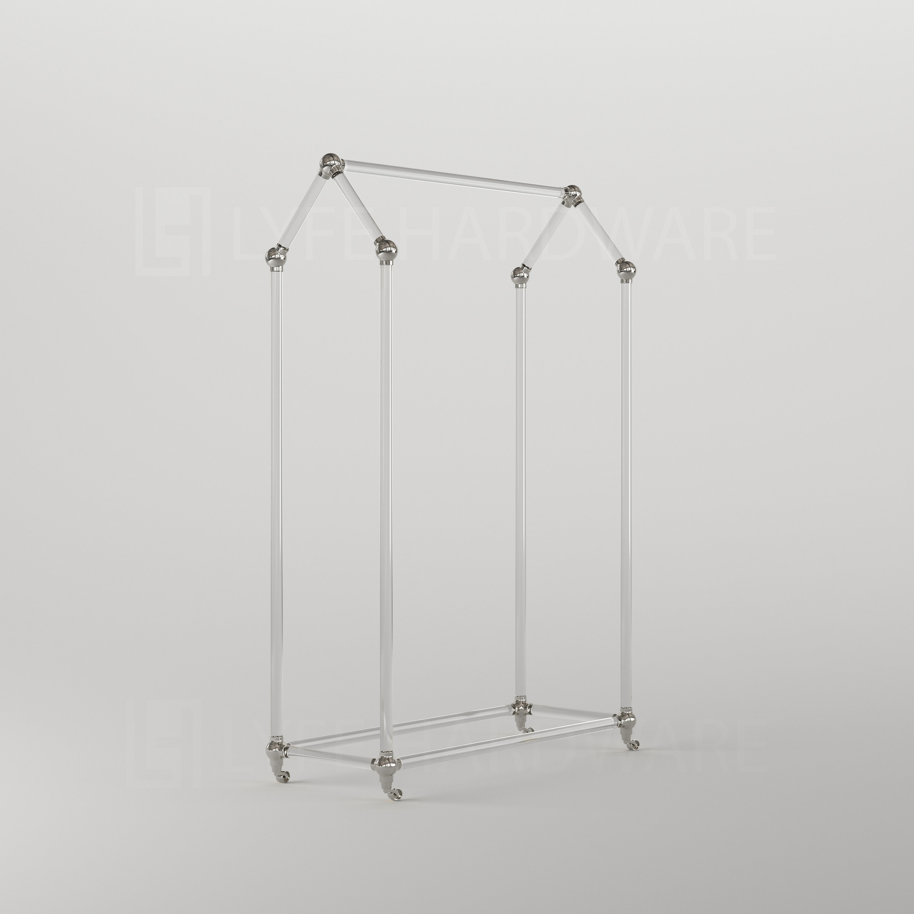 Acrylic Rolling Rack | Contemporary Display Solution, Transparent ...
