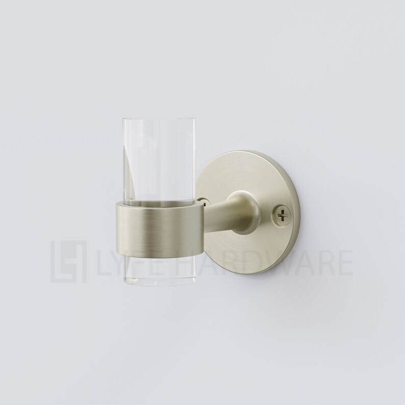 Finial Robe Hook Acrylic Lucite Robe Hook | Bathrooms and Entryway Accessory | Modern ...