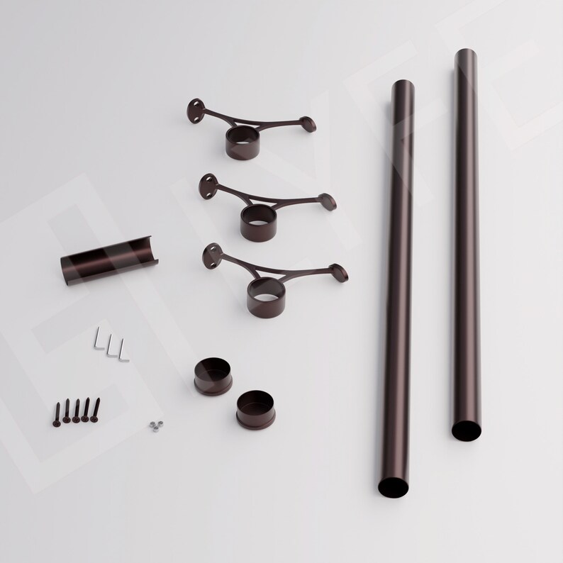 Custom Oil Rubbed Bronze Bar Foot Rail Kit High Quality Etsy