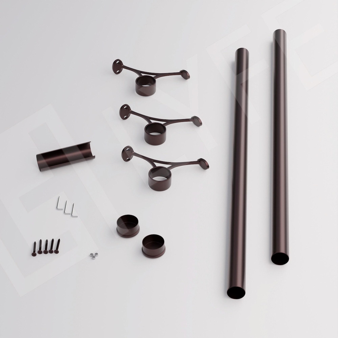 Custom Oil Rubbed Bronze Bar Foot Rail Kit | High Quality Metal Bar ...
