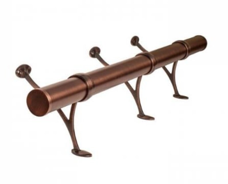 Custom Antique Copper Bar Foot Rail Kit High Quality Metal Etsy
