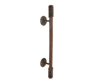 Reeded Rustic Cast Iron Door Pull Handle | Ideal for Barn Door, Cabinet, Furniture | Main Door Handle | Ironmongery | LyfeHardware