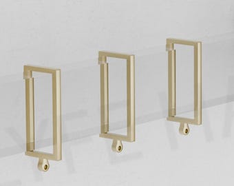 Rechteckige Vorhangringe - Moderne Vorhangbeschläge | Vielseitige stilvolle Fensterakzente Schicke Fensterbehandlungen | Lyfeware