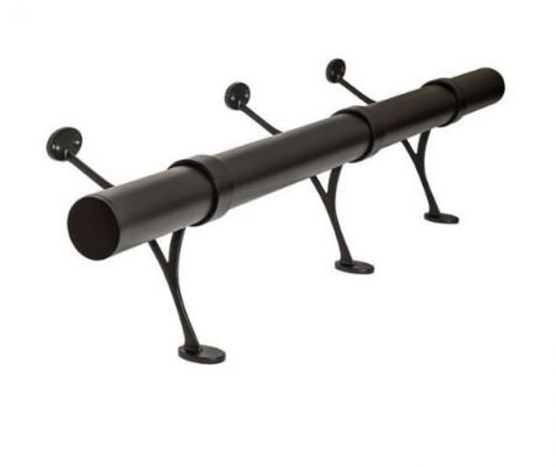 Custom Matte Black Bar Foot Rail Kit High Quality Metal Bar Etsy