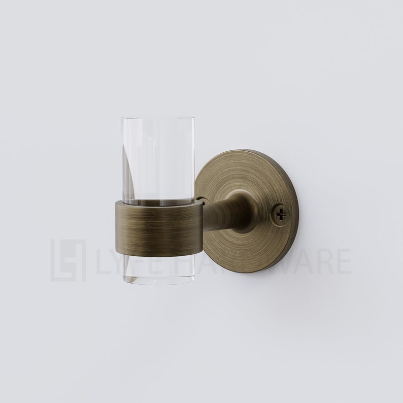 Finial Robe Hook Acrylic Lucite Robe Hook | Bathrooms and Entryway Accessory | Modern ...