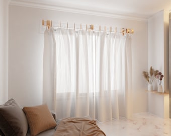 Custom Acrylic Lucite Curtain Rod - Modern Drapery Hardware | Versatile & Stylish Window Accents | Chic Window Treatments | Lyfehardware