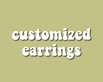 customized earrings