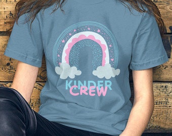 Kinder Crew, Kindergarten Teacher Tee, Teacher Shirt, Field Trip Shirts for Teachers, Gift for Her, Teacher Gift