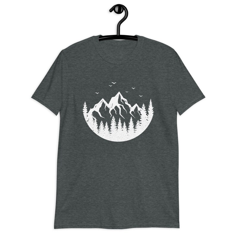 Women's Hiking T-Shirt - Cute Mountain Nature Graphic Tee For Camping & National Parks