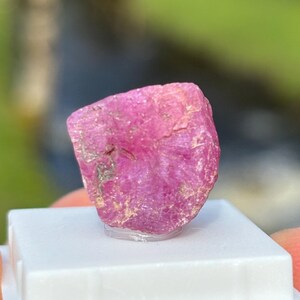 Raw Ruby Crystal | Natural Corundum Gemstone | Red Healing Stone | Collector Mineral | Rough Ruby