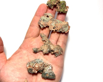 Natural Copper in Matrix Specimen - Michigan Copper Mineral for Collectors & Display