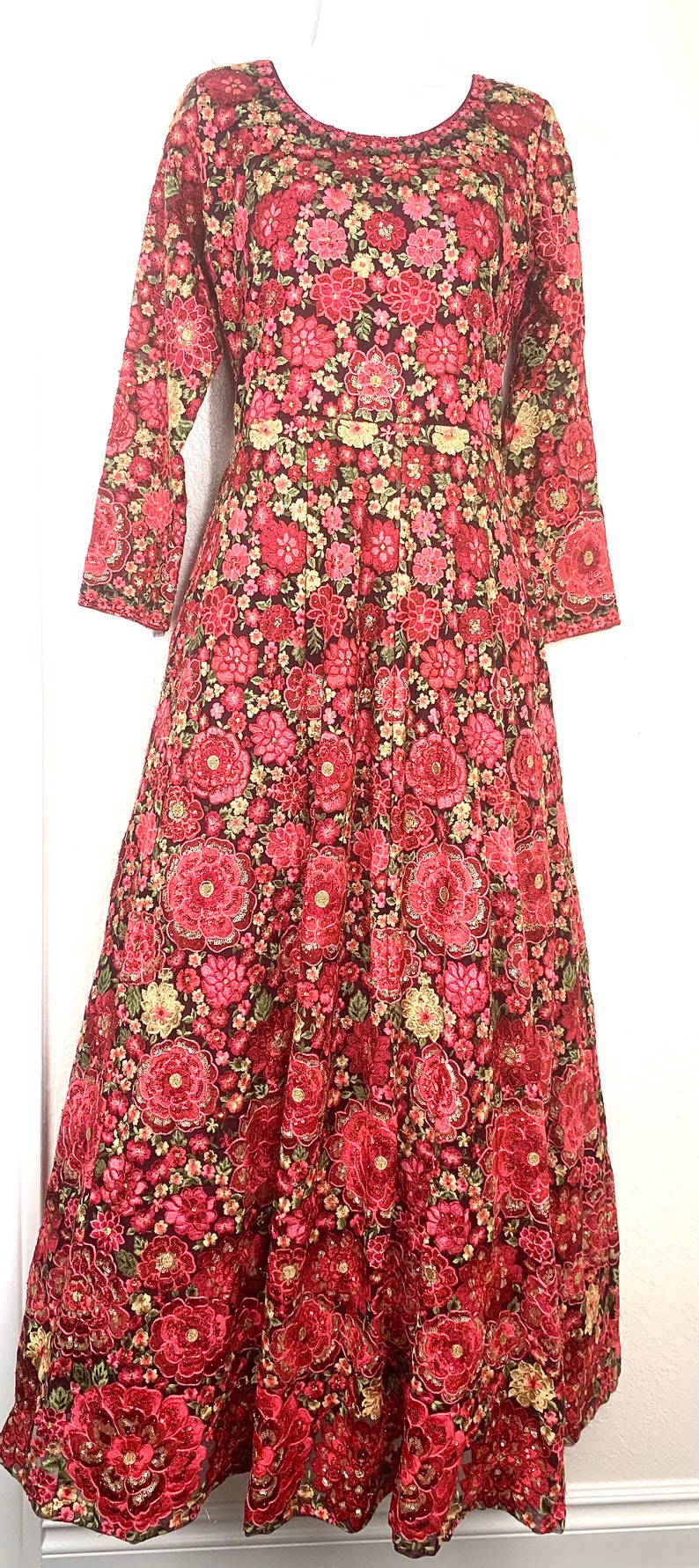 Chest:40. Sabyasachi Inspired Long Dress in Heavy Embroidery - Etsy