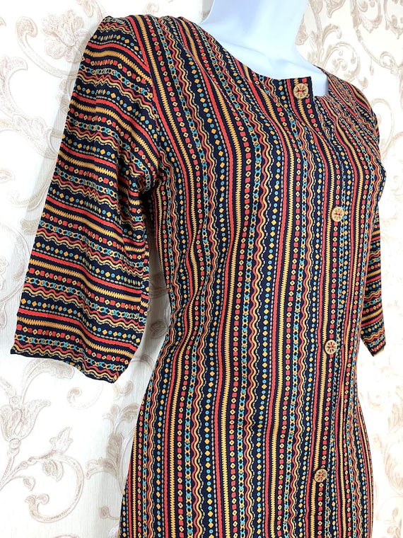 office wear rust slub cotton embroidery work churidar style | Elegant cotton  dress, Dress materials, Cotton dresses