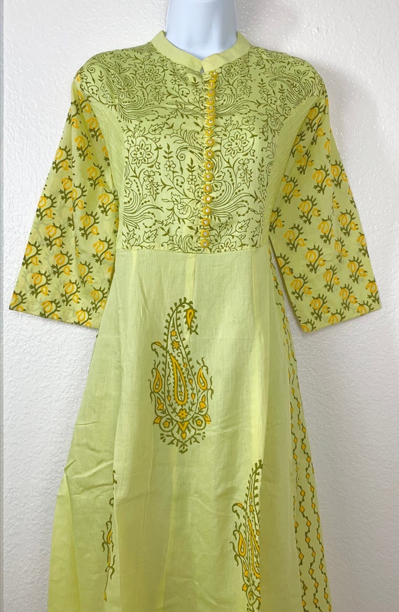 Lemon Color Woolen Kurti with Sequence work for Women