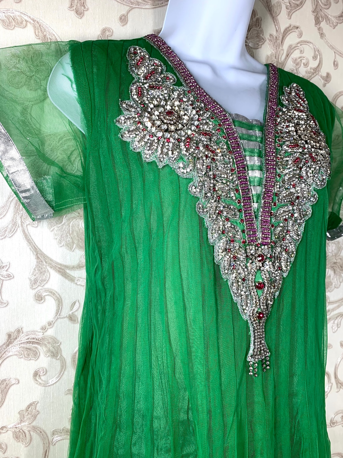 netted churidar piece