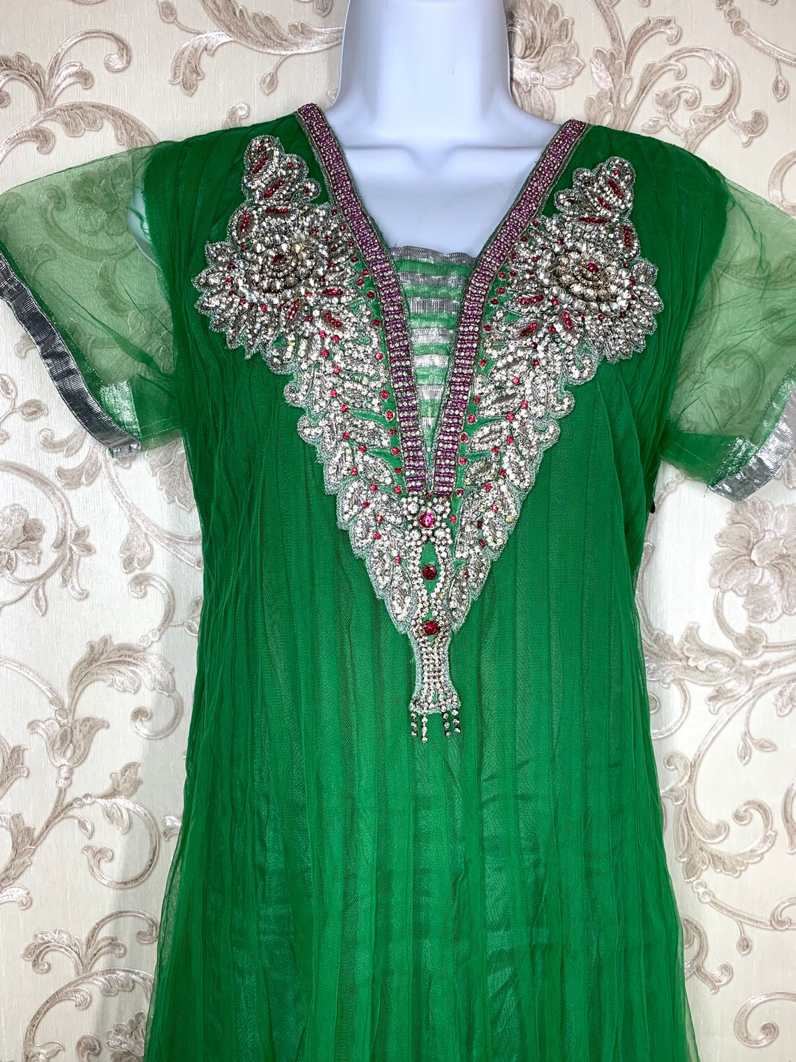 netted churidar piece