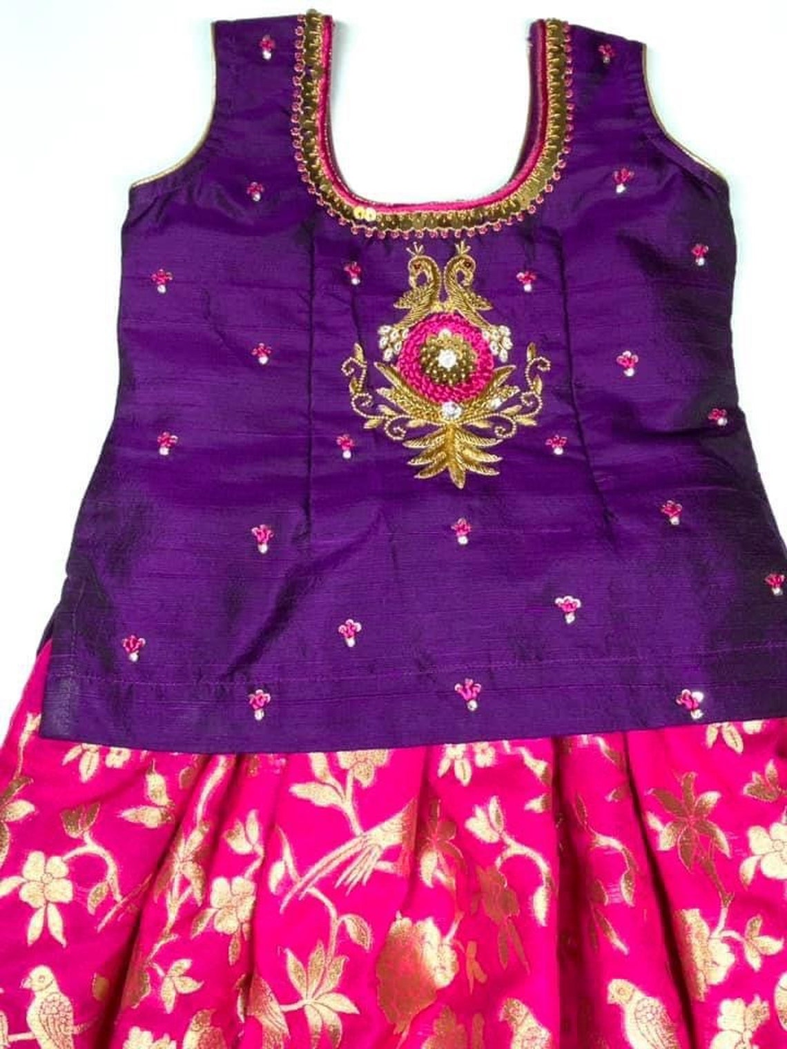 Banaras Lehenga and Pure Silk Choli for Baby Girl - Etsy
