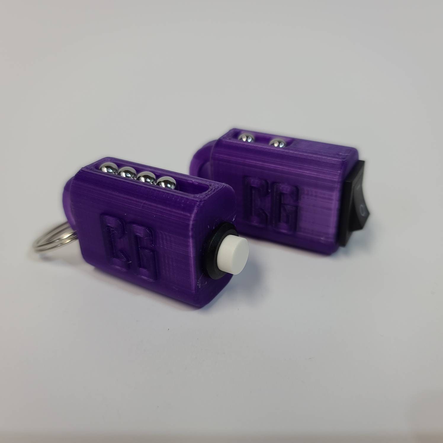 Deluxe Fidget Toy Mini Keychain Button or Switch Etsy