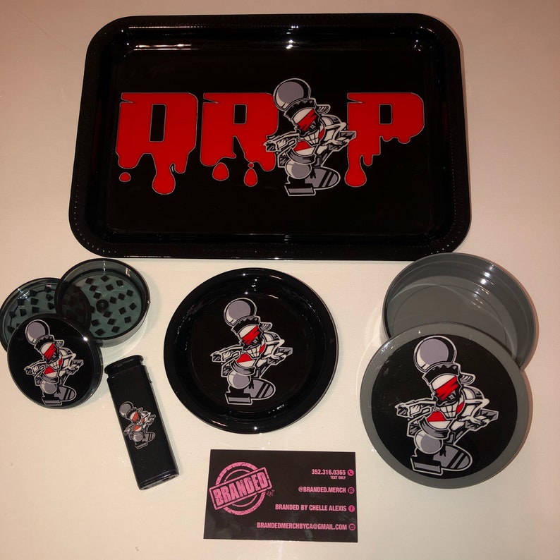 Bulk Custom 5 Piece Rolling Tray Set YOUR LOGO HERE Etsy