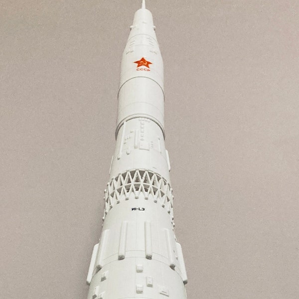 New! The Mighty Soviet N1 Moon Rocket Kit model. ALL WHITE. Super Quality with Decals. 730mm 1/144 Scale. 100 and 72 Scales coming soon!