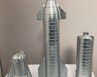 SpaceX Starship Prototype Kit Models 1:200 144 100 Scale. Outstanding Quality Steel Plastic Finish